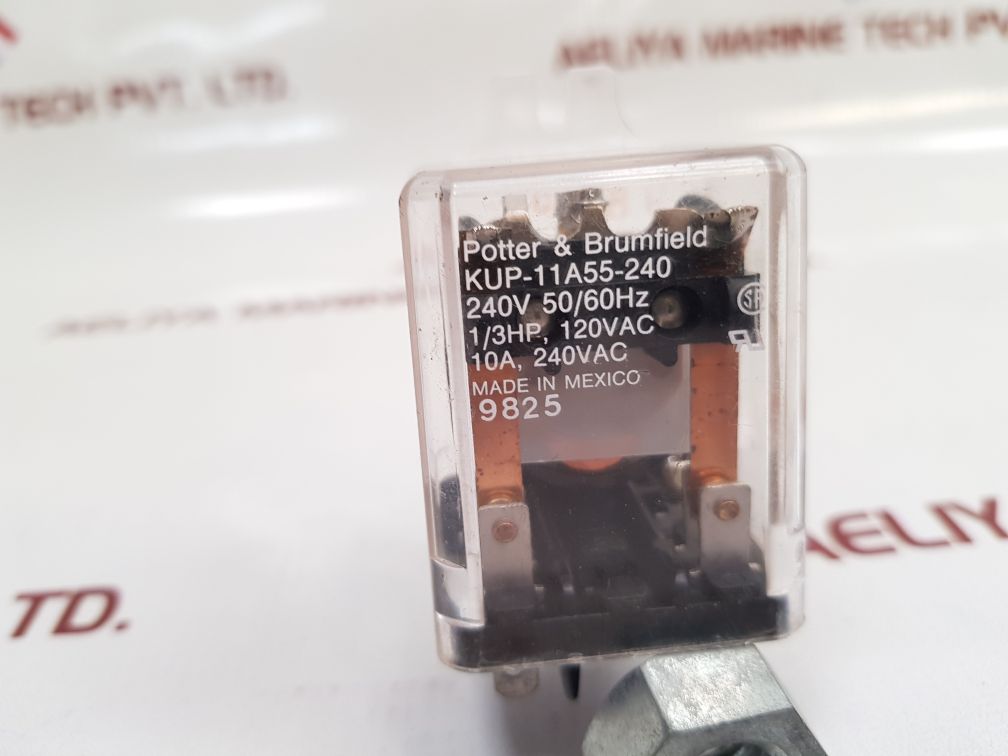 Potter&Brumfield Kup-11A55-240 Relay 10A, 240Vac