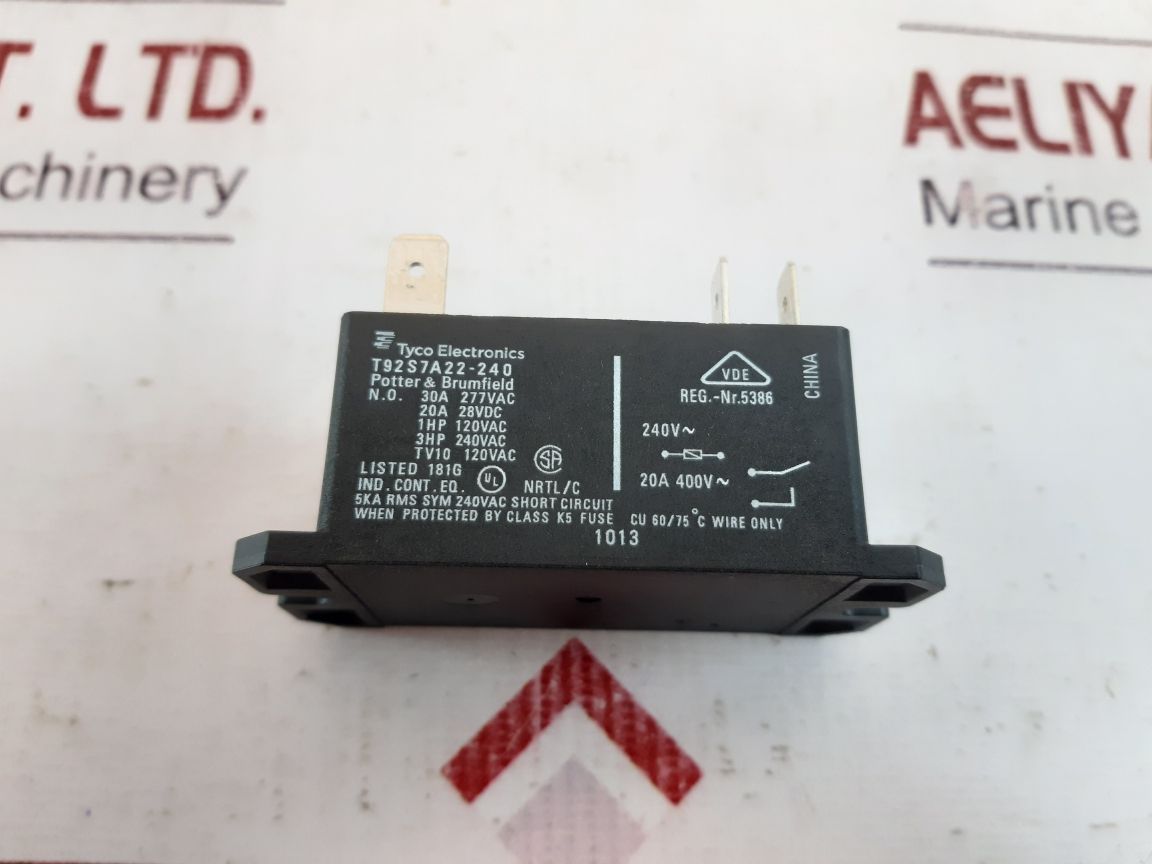 Set Of 2X Potter & Brumfield T92S7A22-240 Power Relay 20A 28Vdc