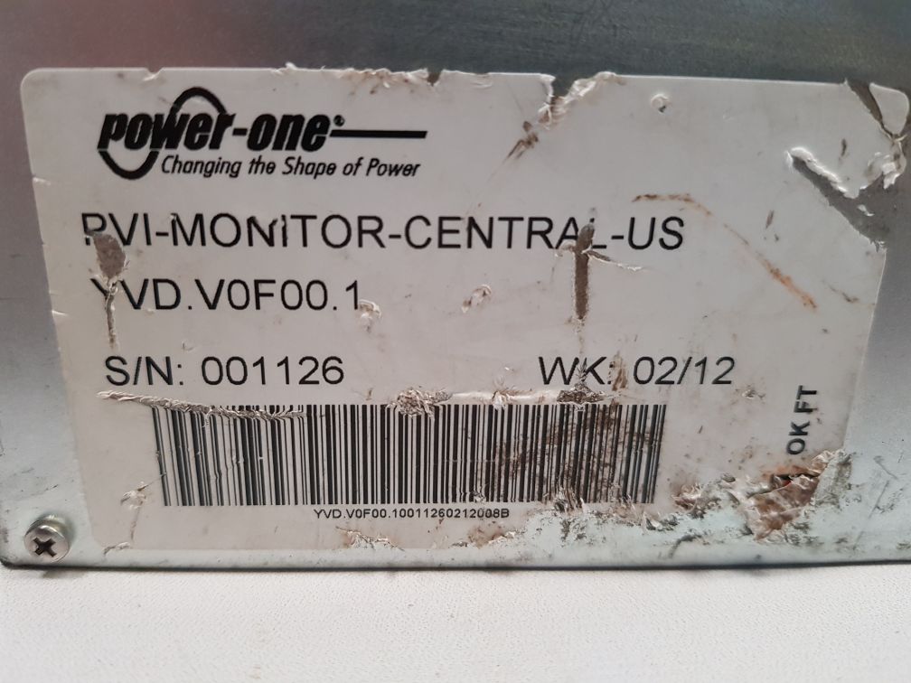 Power-one Pvi-monitor-central-us/Yvd.V0F00.1