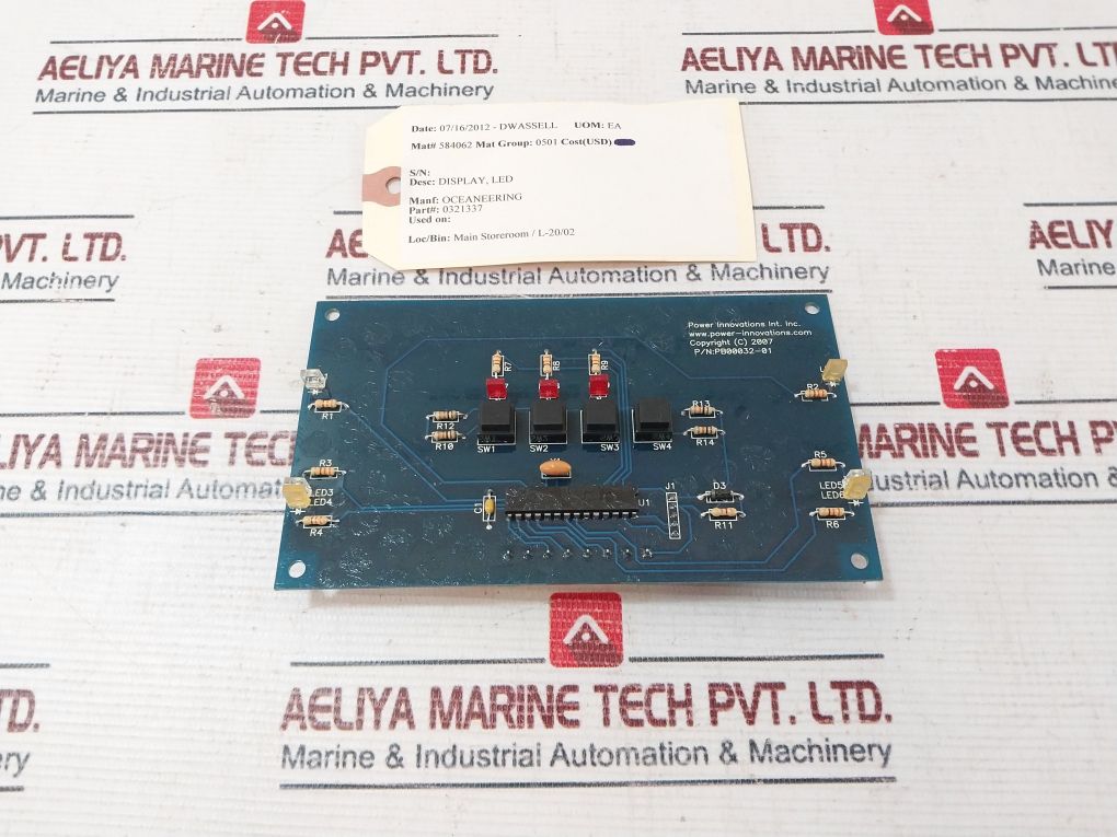 Power Innovations Pb00032-01 Led Display Printed Circuit Board