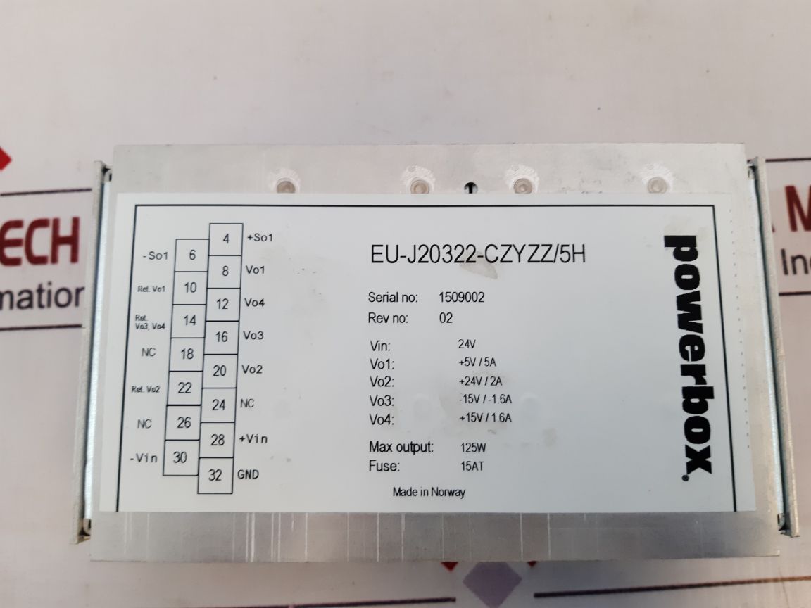 Powerbox Eu-j20322-czyzz/5H Control Power Board
