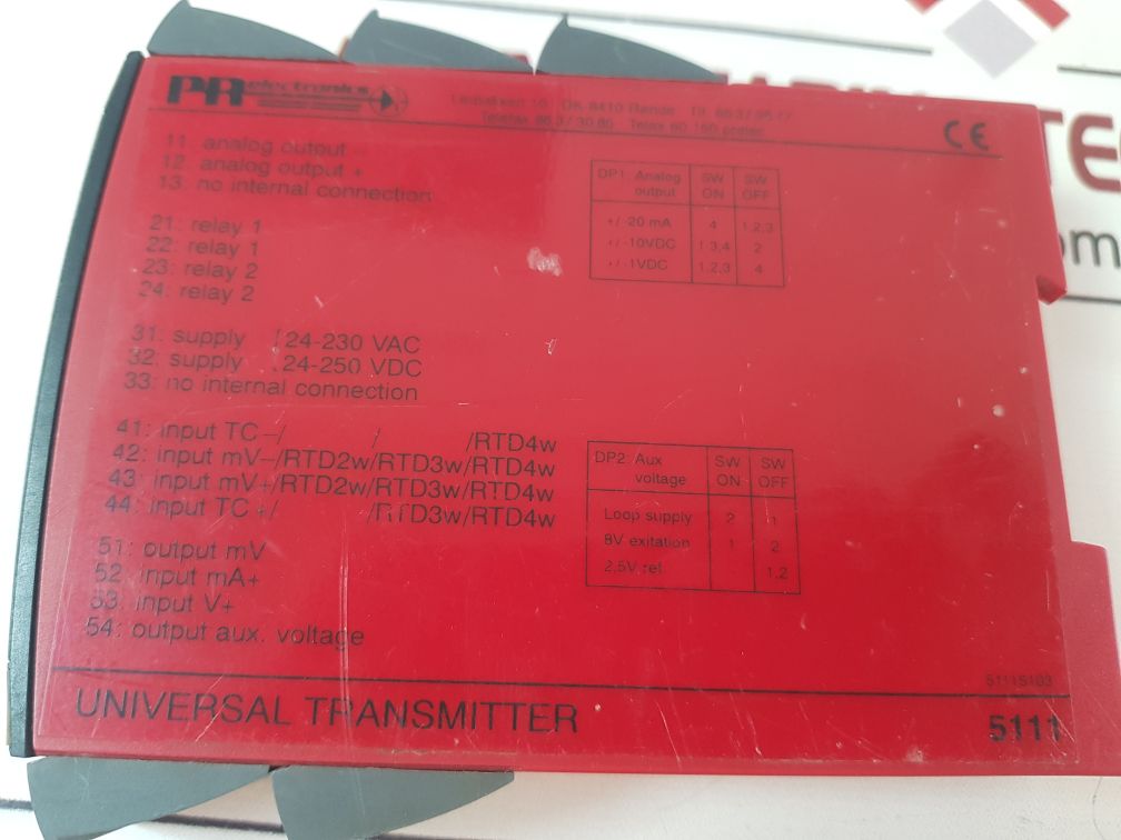 Pr Electronics 5111 Universal Transmitter 607949