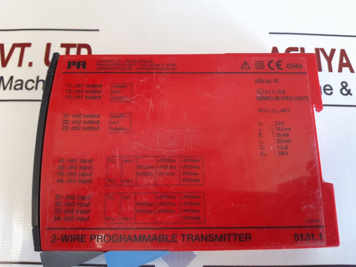 Pr Electronics 5131.1/ 5131B 2-wire Programmable Transmitter 5131S305/5131B1B