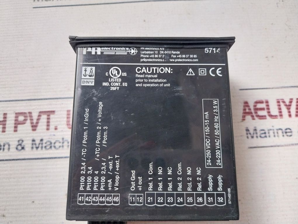 Pr Electronics 5714 Programmable Led Indicator 24-230Vac