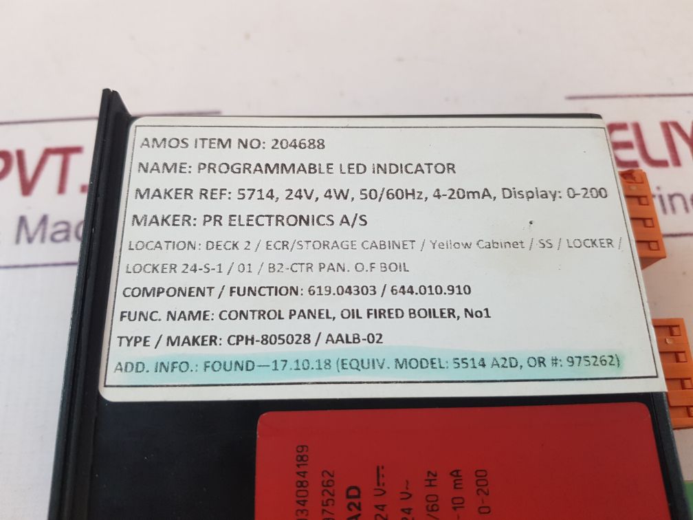 Pr Electronics 5514 A2D Programmable Indicator Preview 5514.2