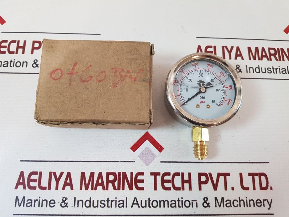 Pressure Gauge 0 To 60 Bar 0 To 800 Psi