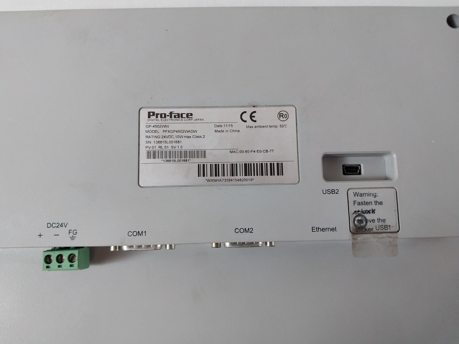 Pro-face Pfxgp4502Wadw Touch Screen Panel Gp-4502Ww