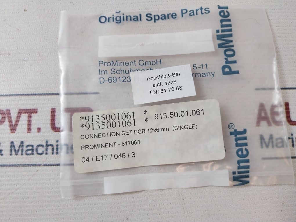Lot of 5x Prominent 817068 Connection Set Pcb 12X6Mm (Single) Set