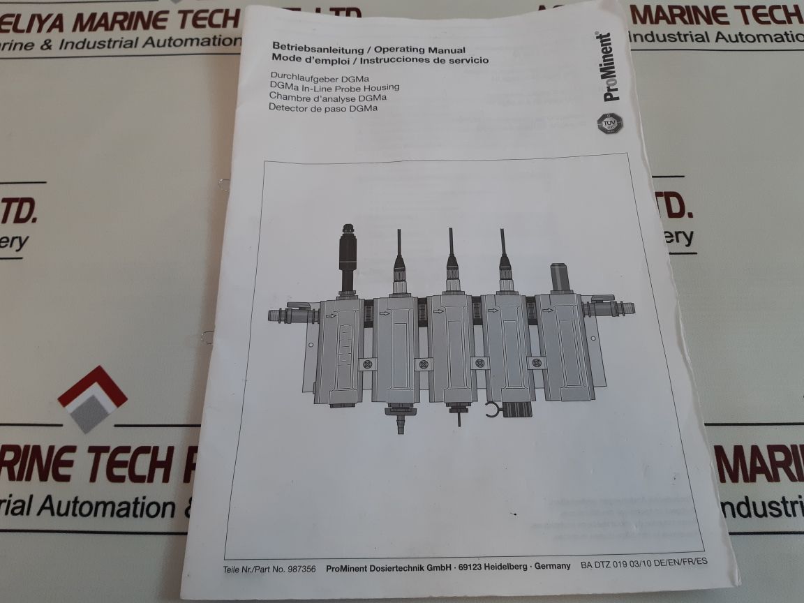Prominent 987356 dgma in-line probe housing set