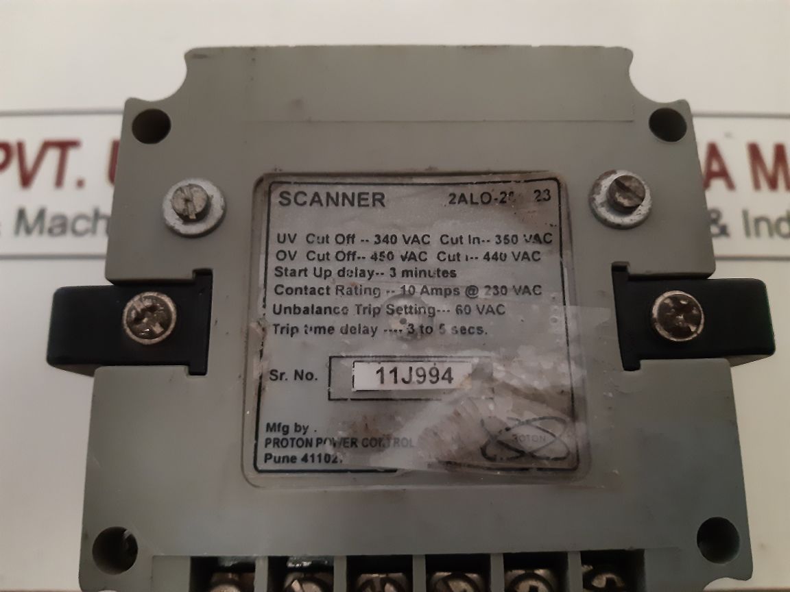 Proton Power Control 2Alo-20-323 Scanner Without Display
