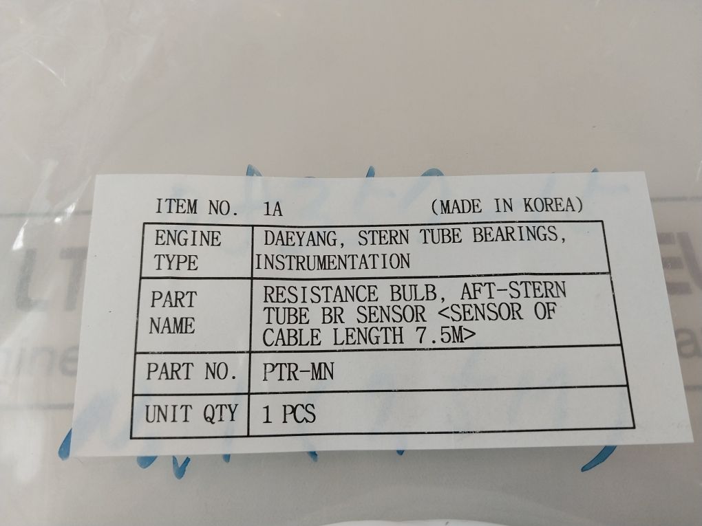 Ptr-mn Resistance Bulb, Aft-stern Tube Br Sensor