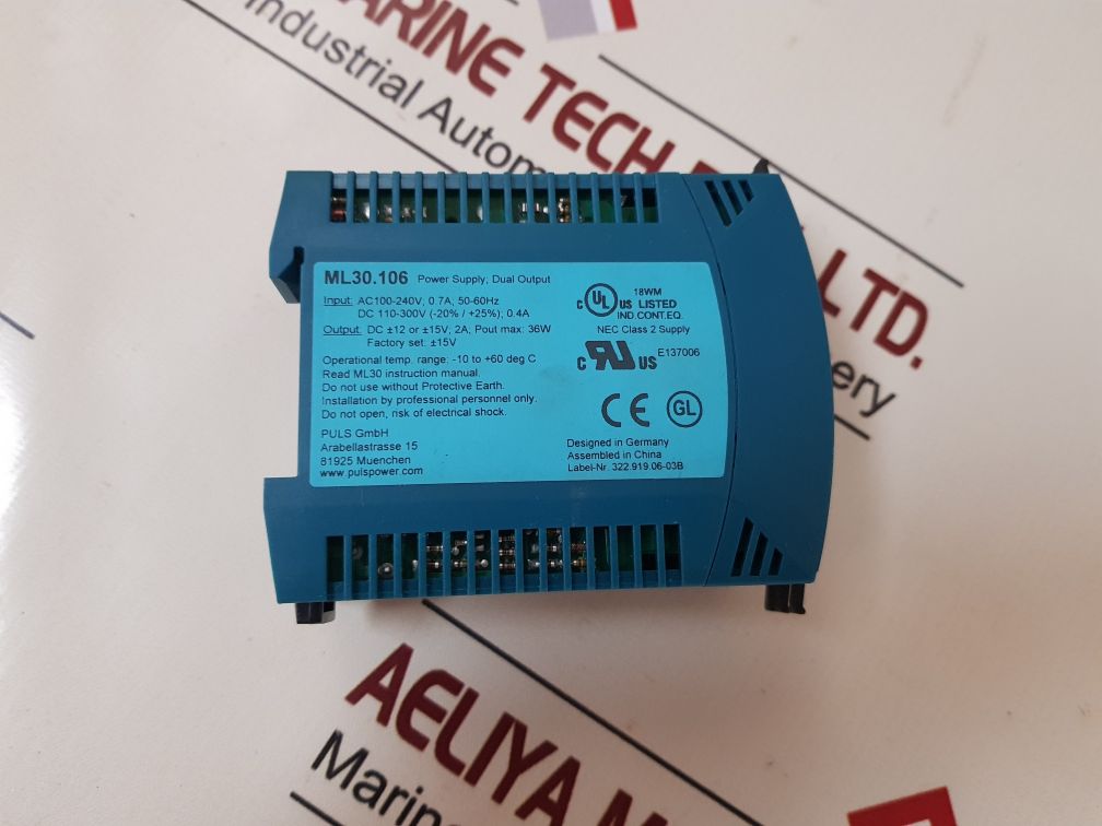 Puls Miniline Ml30.106 Dc Power Supply