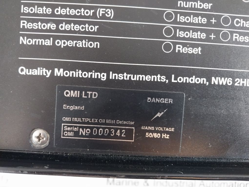 Qmi Mp12 Multiplex Oil Mist Detector