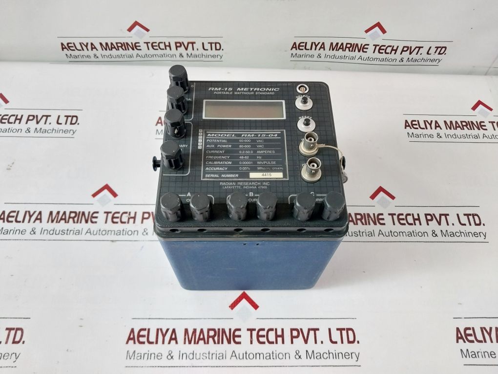 Radian Research Rm-15-04 Metronic Portable Watthour Standard