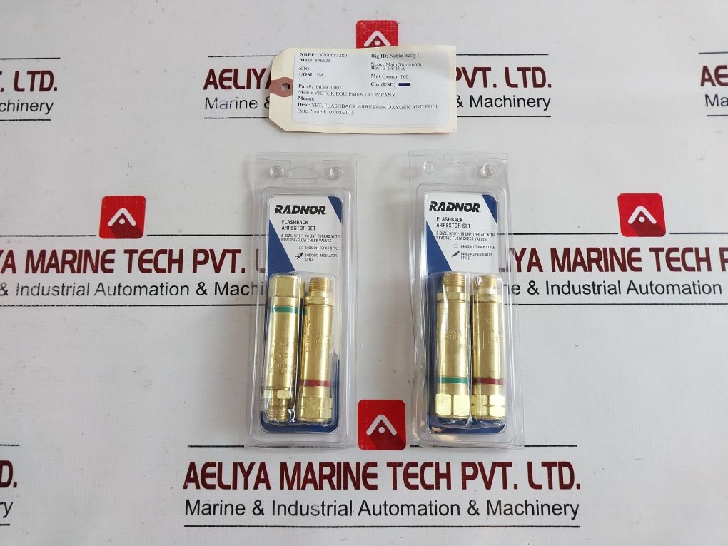 Radnor Flashback Arrestor Set 64003942