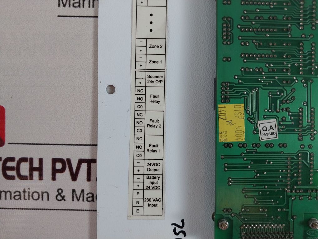 Ravel Re150 Fire Alarm Front Panel
