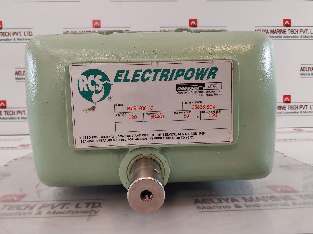 Rcs Mar 800-30 Electric Actuator Valve Division