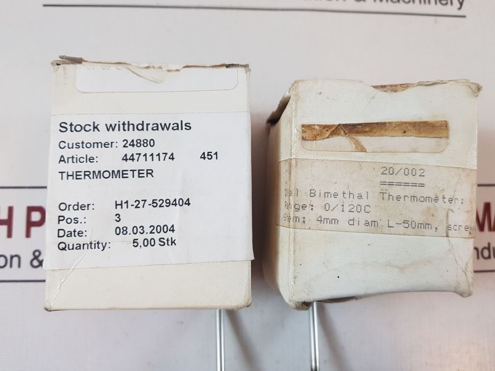 Rexo 44711174 451 Dial Thermometer 0-120°C