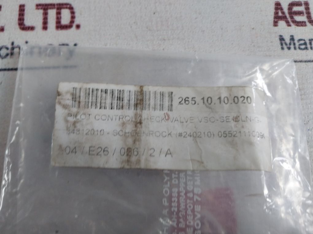 Rexroth 055211100901000 Pilot Control Check Valve