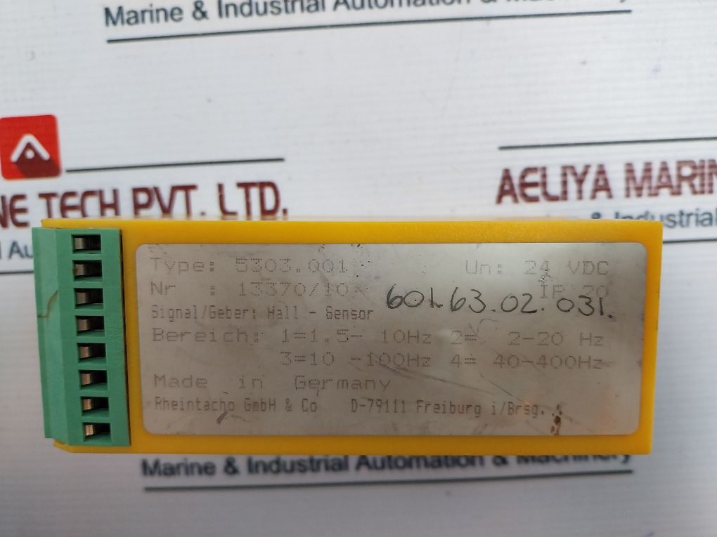 Rheintacho 5303.001 Speed Relay Ip20 24Vdc
