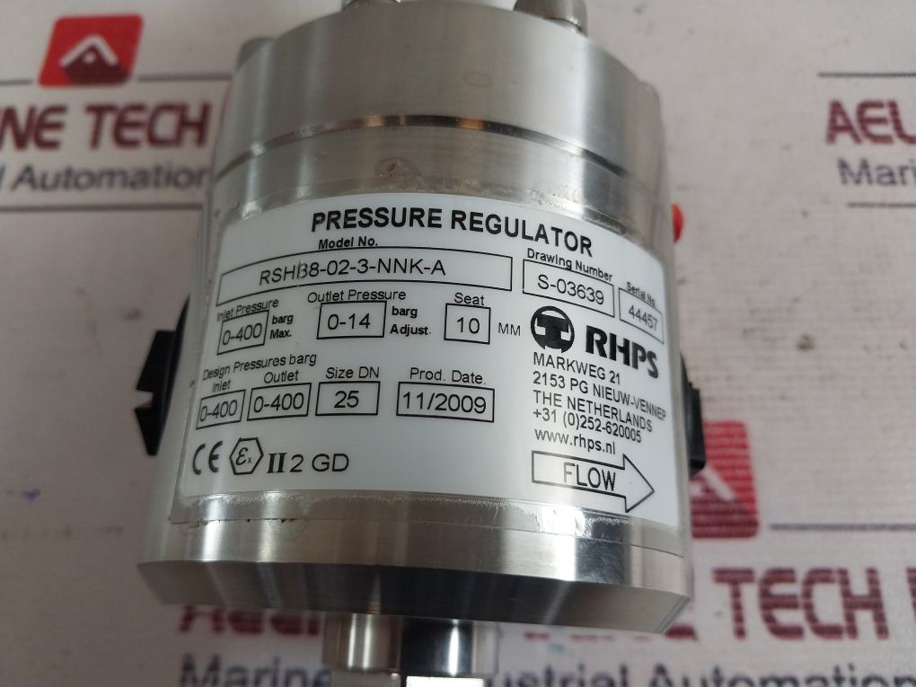 Rhps Rshb8-02-3-nnk-a Pressure Regulator 1” Bsp