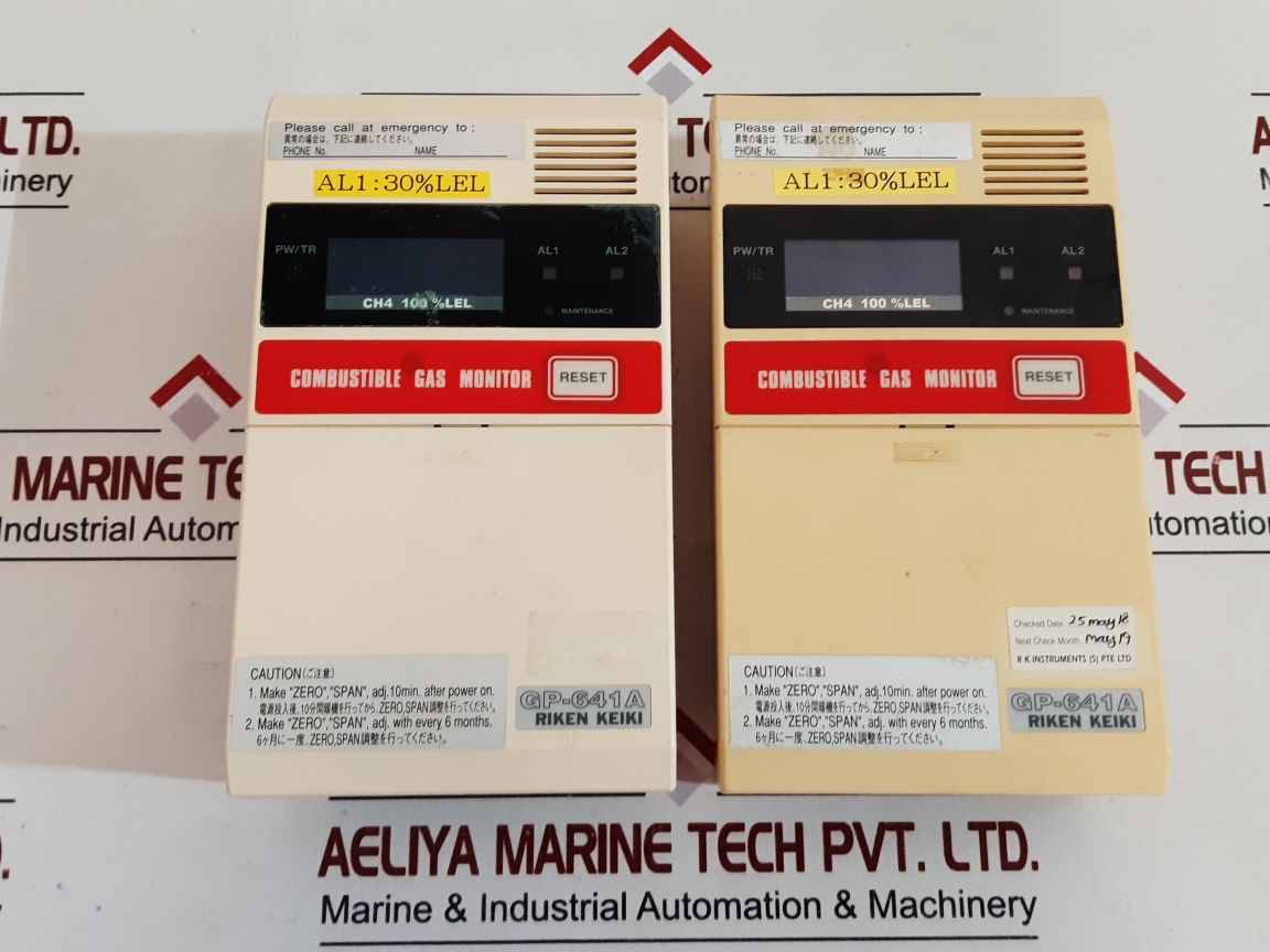 Riken Keiki Gp-641A Combustible Gas Monitor