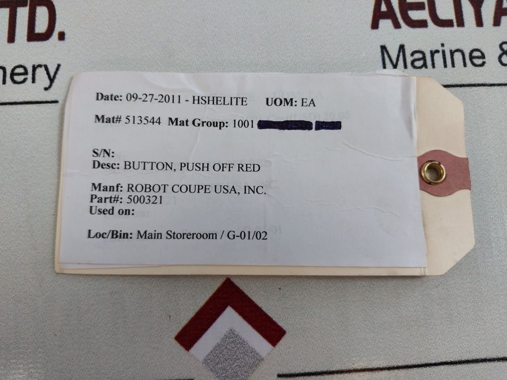 Robot Coupe 500321 Push Button-red