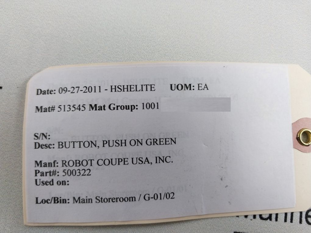 Robot Coupe 500322 Push Button-green