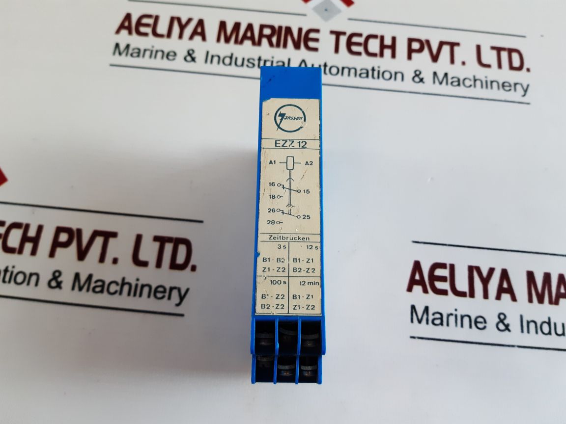 Rolf Janssen Ezz12 Time Delay Relay, T – 0,1S- 12 Min