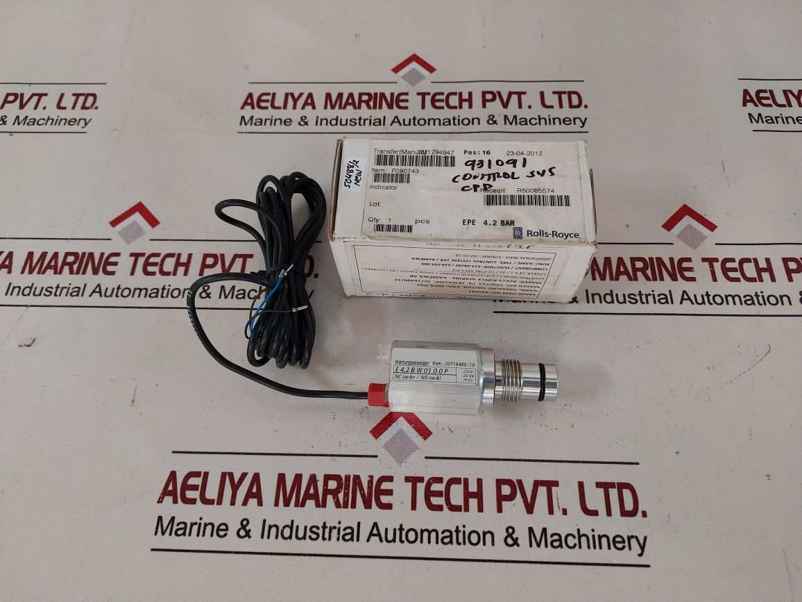 Rolls-royce F090743 Pressure Switch