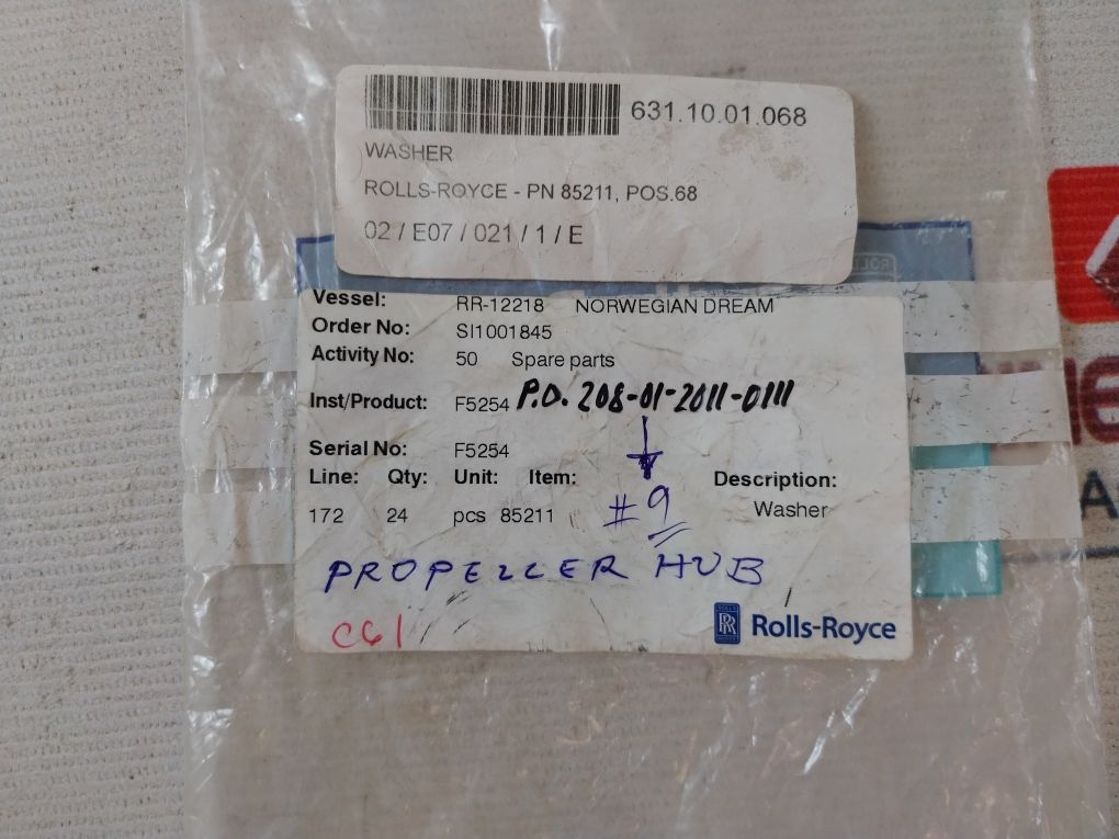 Rolls-royce Pos.68 Washer