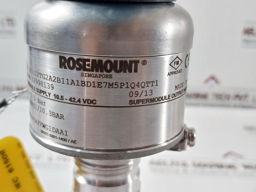 Rosemount 3051S2Tg2A2B11A1Bd1E7M5P1Q4Qtt1 Pressure Transmitter With Hart Protoco