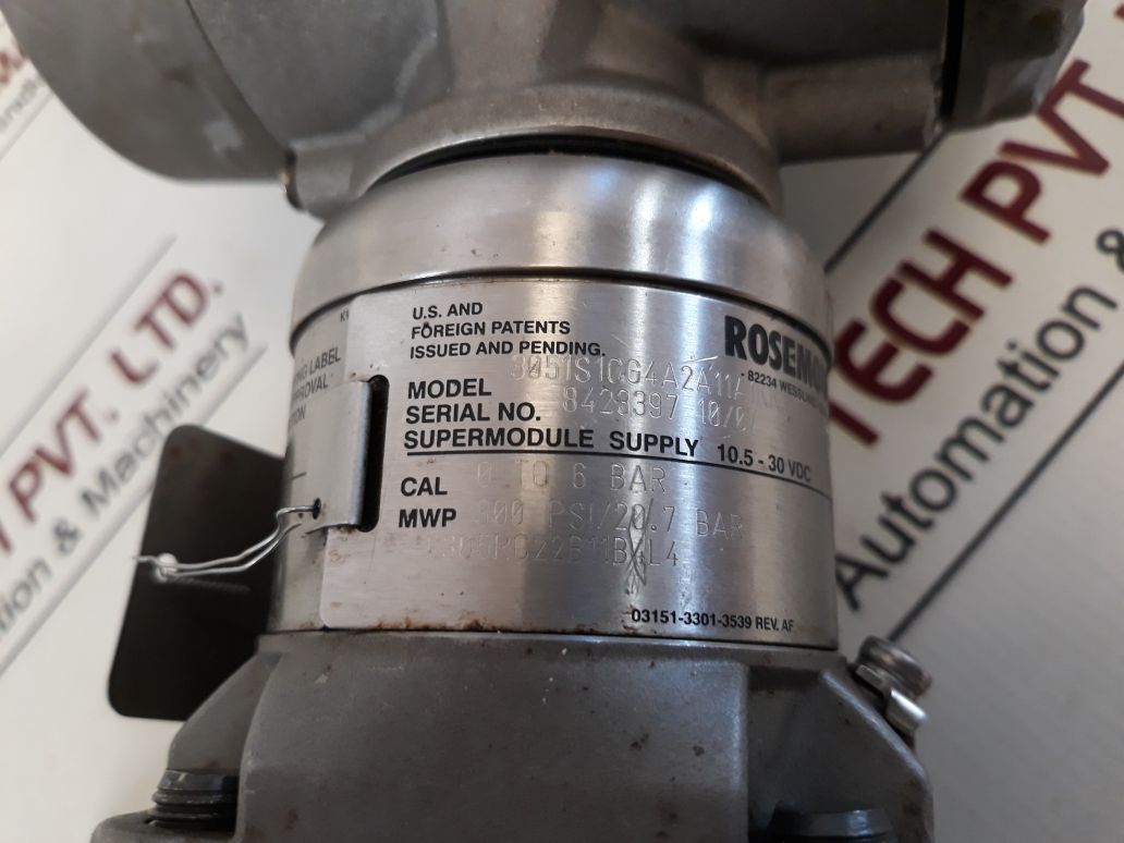 Rosemount 3051S1Cg4A2A11A1Kk1M5Q4Q8 Pressure Transmitter