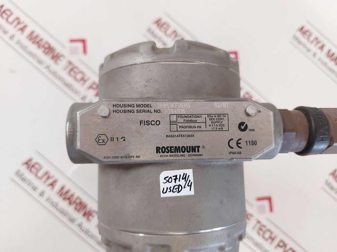 Rosemount 3051S1Cg4A2E12F1Kb4D2Ial4M5Q4Q8 Pressure Transmitter 17.5Ma