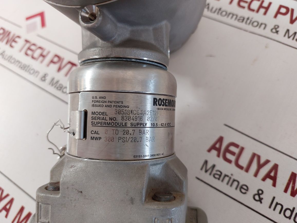 Rosemount 3051S1Cg4A2E12F1Kb4D2Ial4M5Q4Q8 Pressure Transmitter 17.5Ma