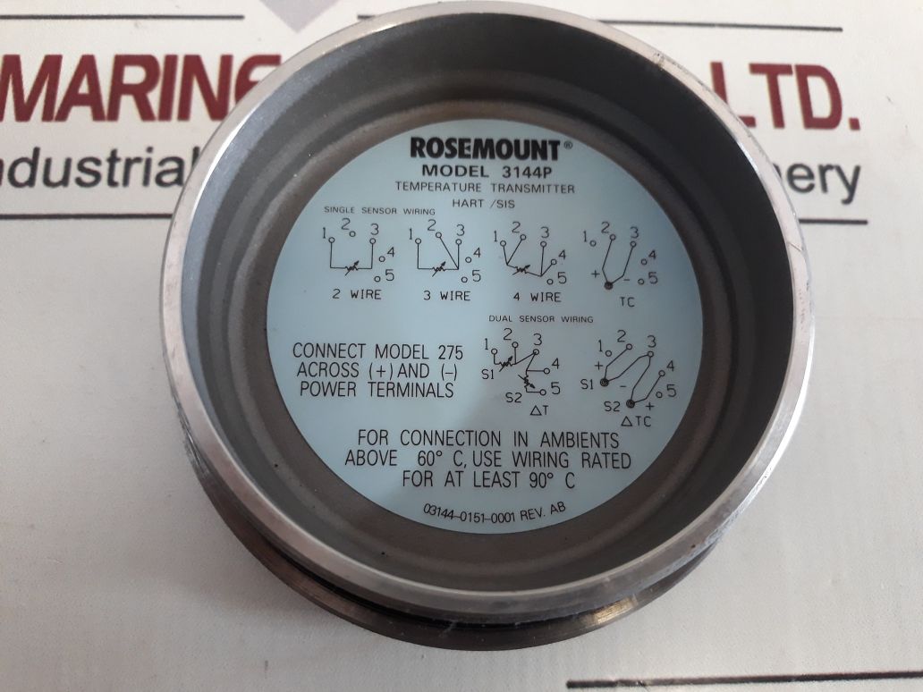 Rosemount 3144P D6A2K1M5Q4U2Xak1011 Temperature Transmitter