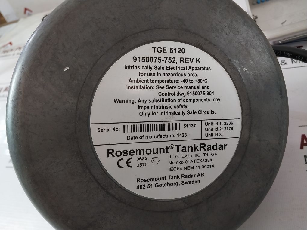 Rosemount Tge 5120 Tank Radar Free Shipping