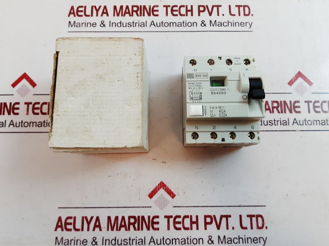 Rs Components 845-162 Residual Current Circuit Breaker