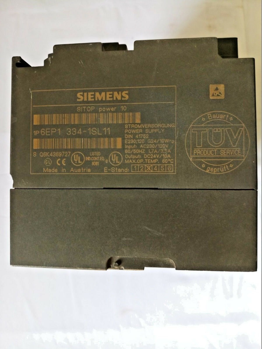 Simens sitop power 10 6ep1 334-1sl11 power supply