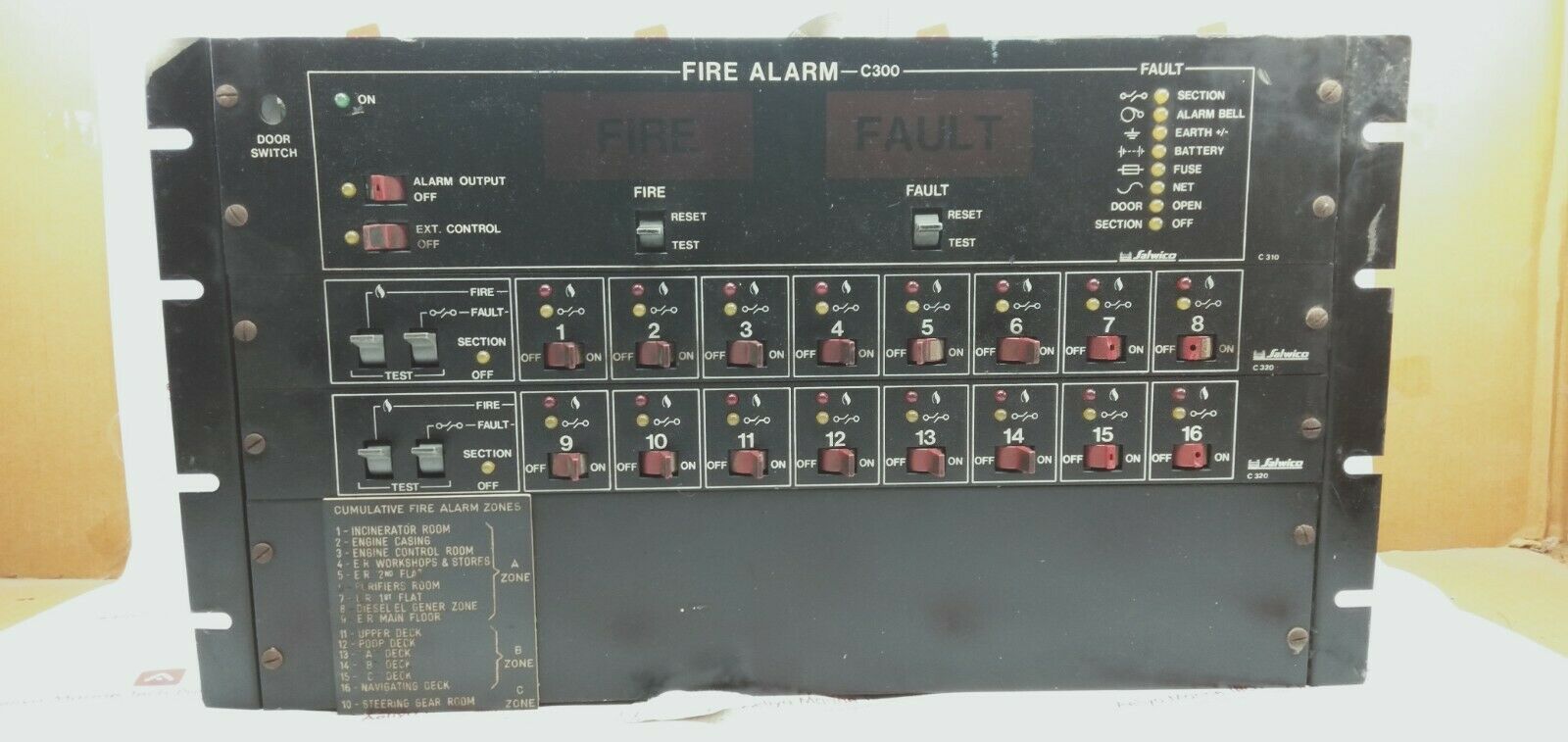 Salwico c300 gas and fire alarm system