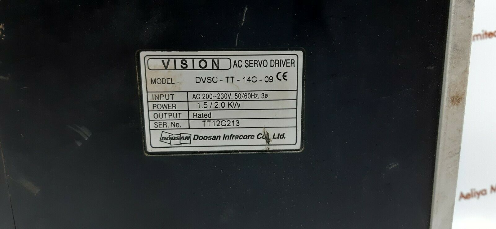 Doosan vision dvsc-tt-14c-09 ac servo driver ez6dvtt14c