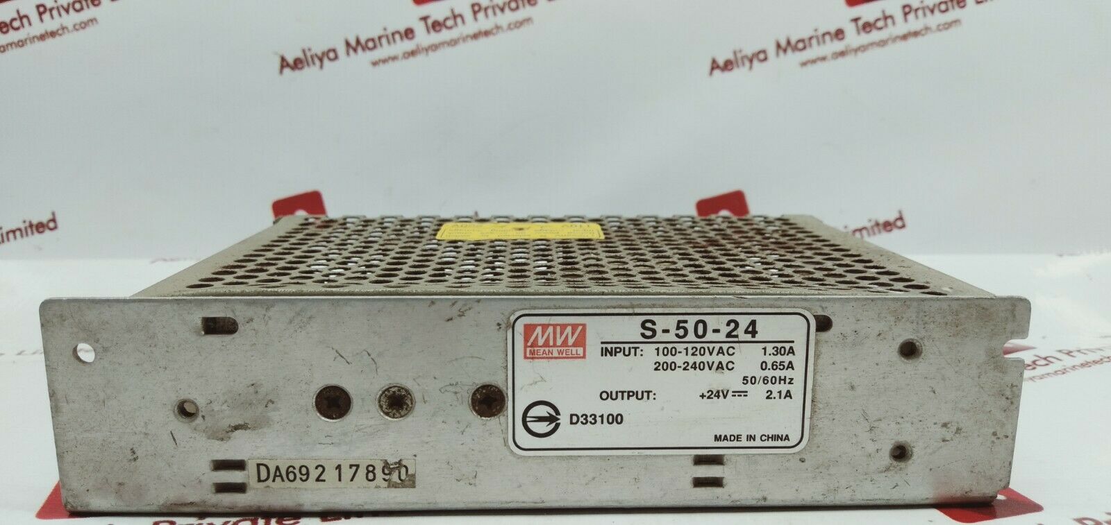 Mean well s-50-24 switching power supply +24v,2.1a