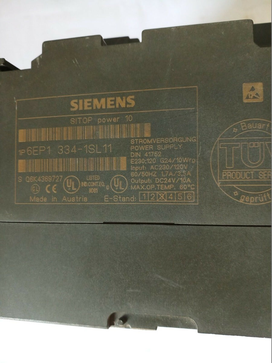 Simens sitop power 10 6ep1 334-1sl11 power supply