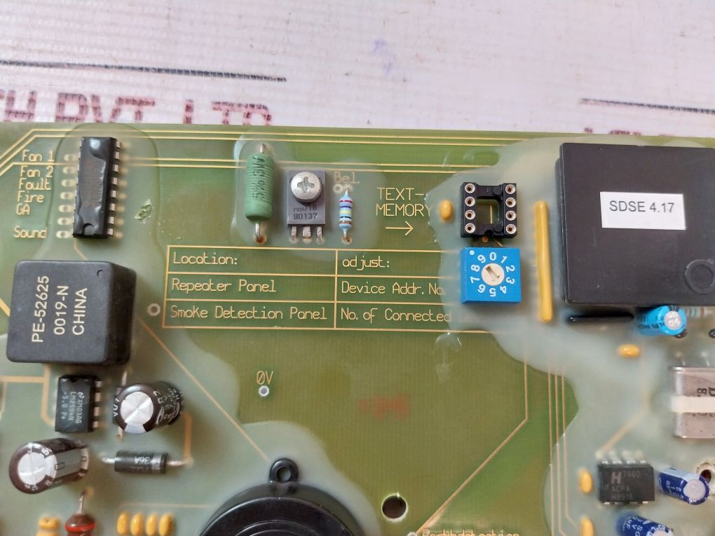 Safetec Bg01.530 Indication And Control Pcb Module