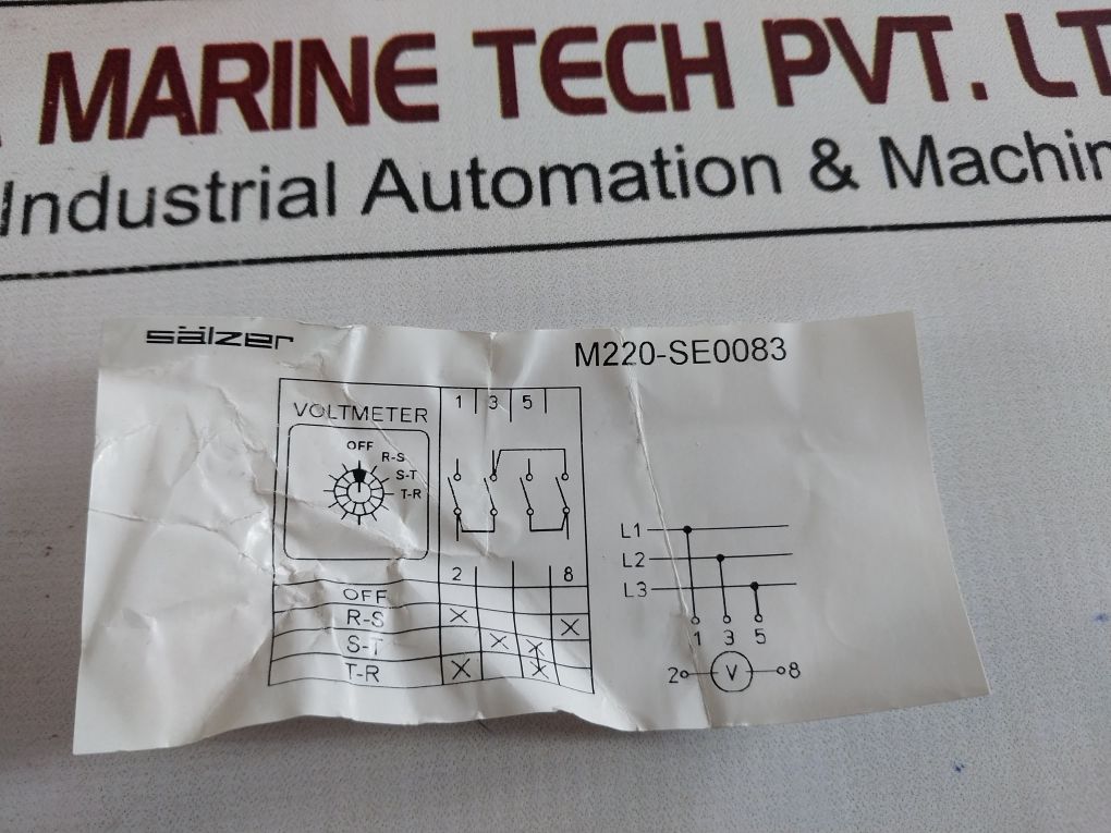Salzer M220-61312 Rotary Cam Switch