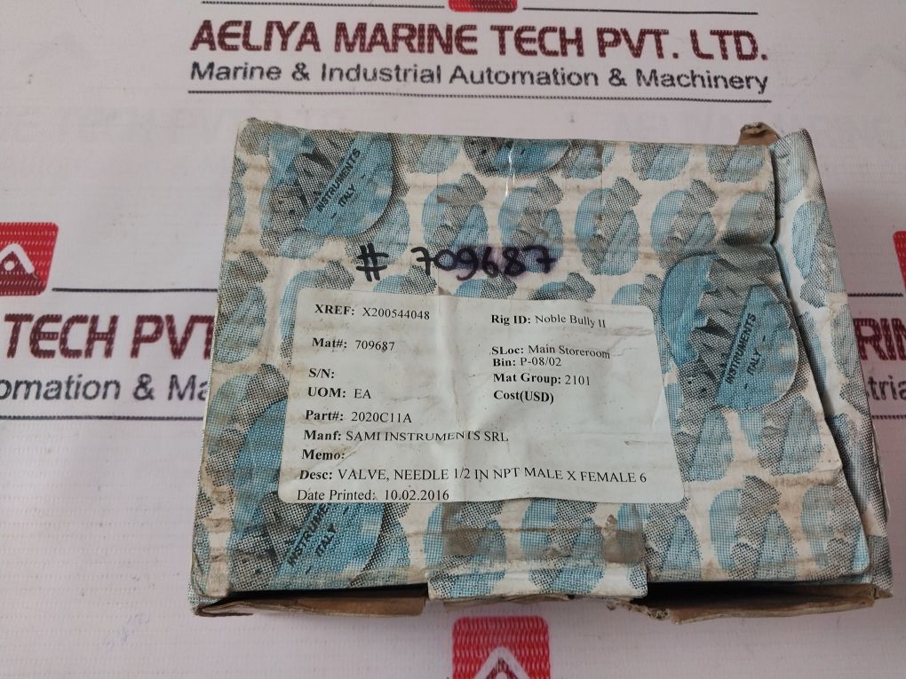 Sami Instruments 2020C11A Needle Valve 709687
