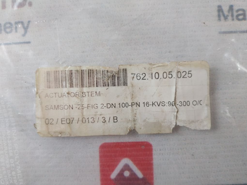 Samson 25-fig 2-dn 100-pn 16-kvs: 90-300 Actuator Stem Spare Part
