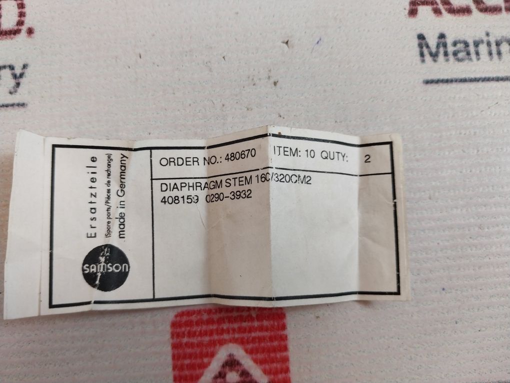 Samson 480670 Plug Stem