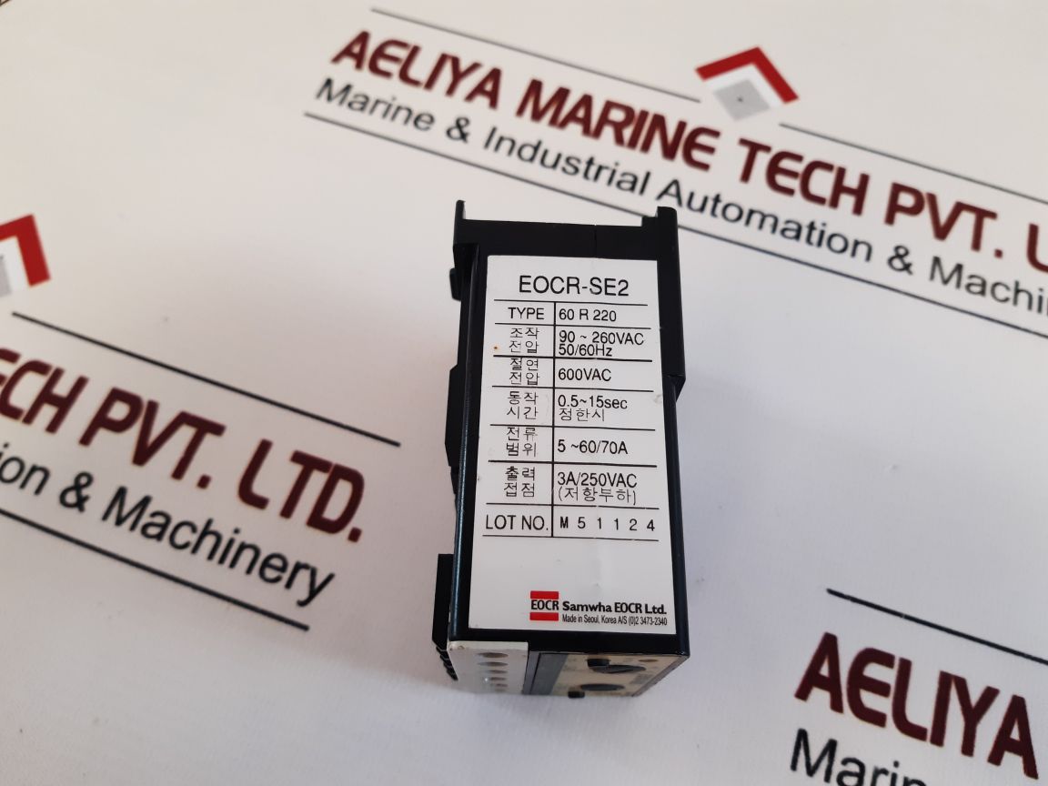 Samwha Eocr-se2 Overload Relay 60 R 220
