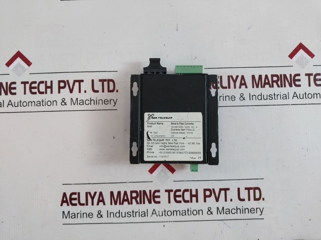 San Telequip Sc09Fsnn Ethernet To Fiber Converter